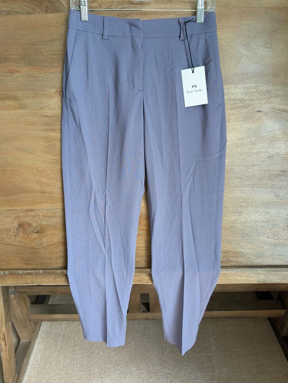 NWT Paul Smith Trousers Pants Mens 38 Lilac Wool Tapered Fit W2R-N264-L30408